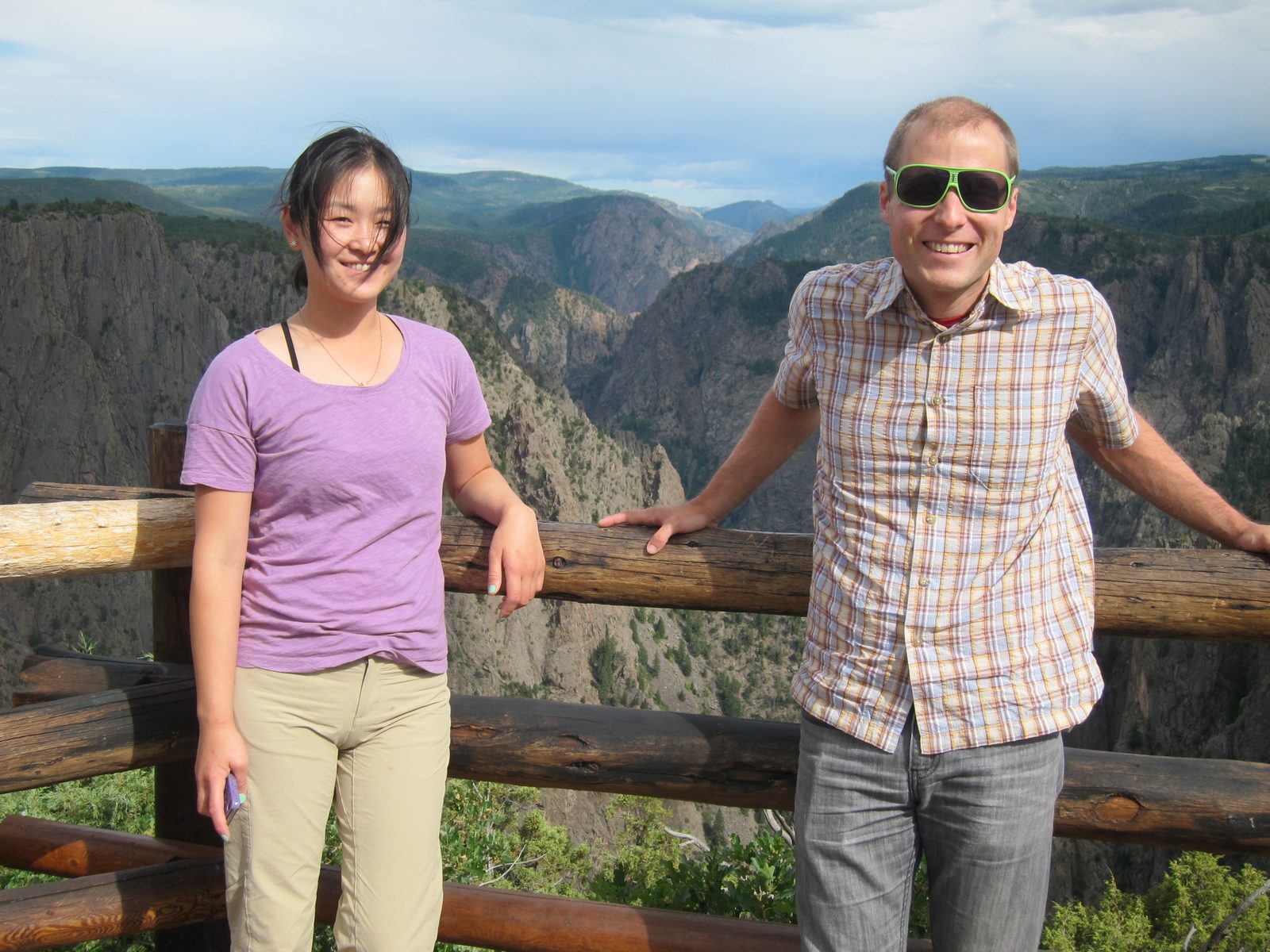 Arrived at the Black Canyon of the Gunnison NP just in front of the rain clouds.